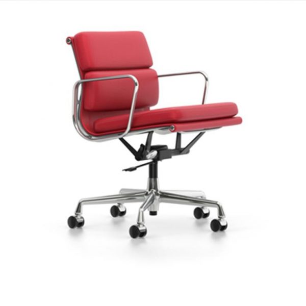 Soft-Pad-217Red-LeatherChrome-Base