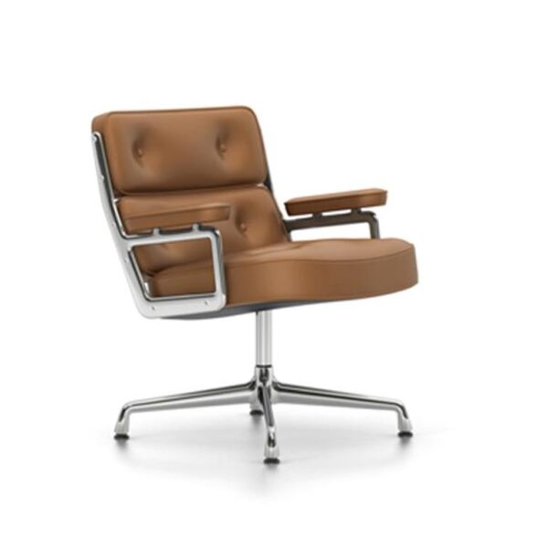 Lobby-Chair-ES-105Cognac-LeatherChrome-Base