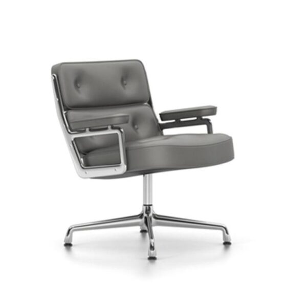 Lobby-Chair-ES-105Dim-Grey-LeatherChrome-Base