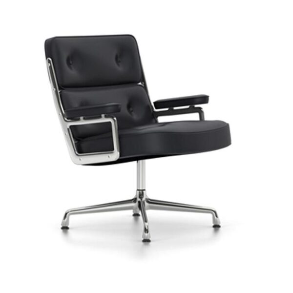 Lobby-Chair-ES-108Nero-LeatherChrome-Base