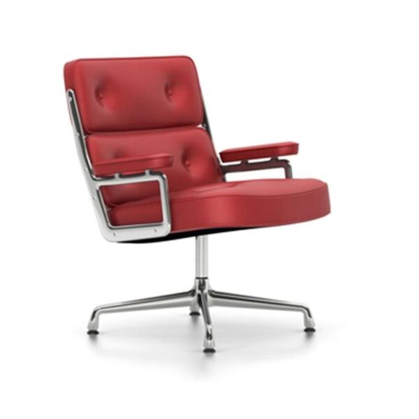 Lobby-Chair-ES-108Red-LeatherChrome-Base