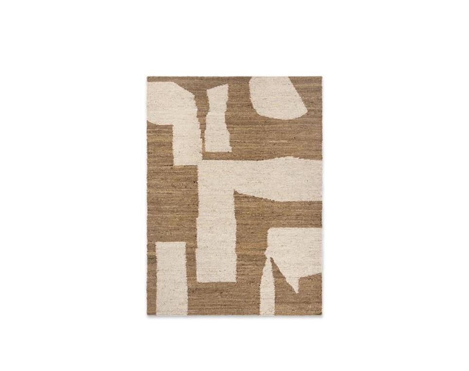 Piece-Rug--Off-White-Toffee--140x200