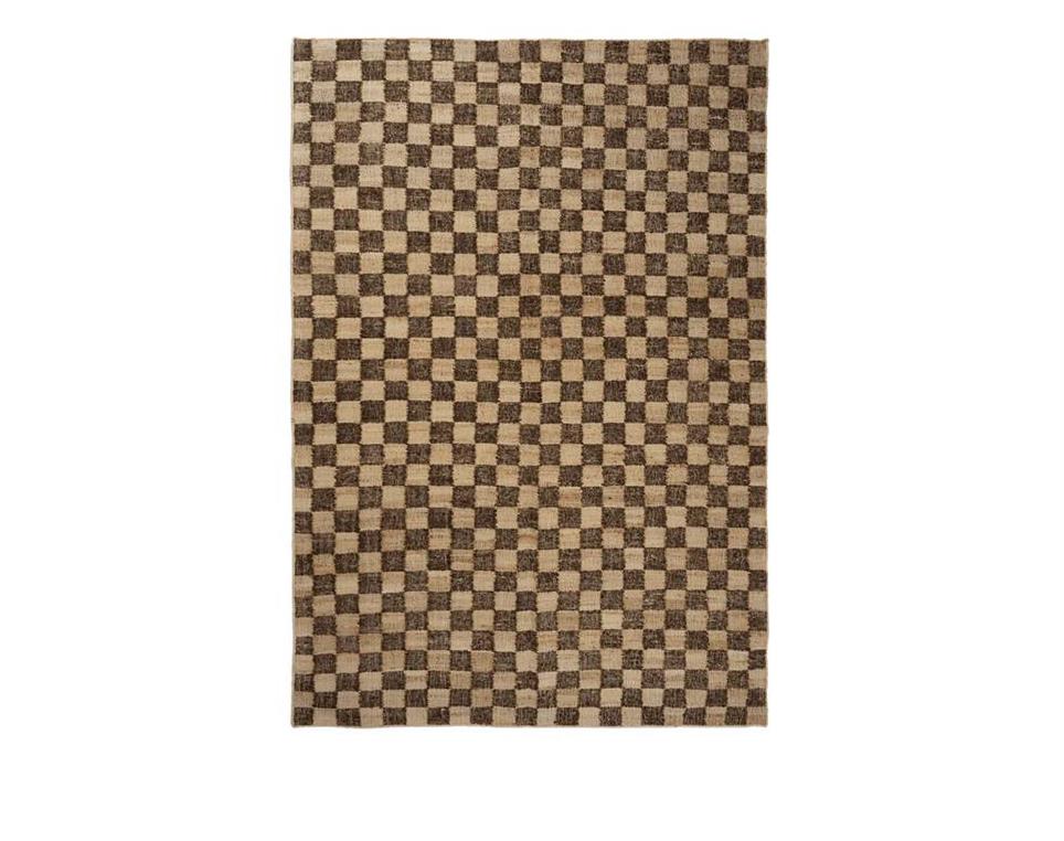 Check-Wool-Jute-Rug--Coffee-Natural--140x200