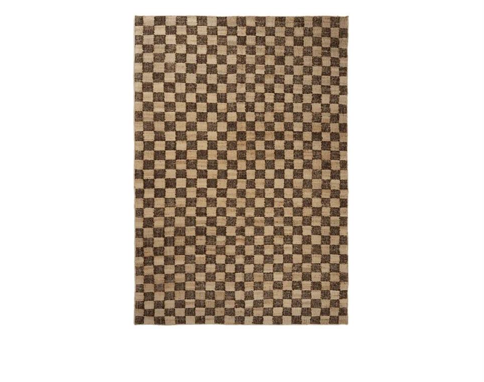 Check-Wool-Jute-Rug--Coffee-Natural--200x300