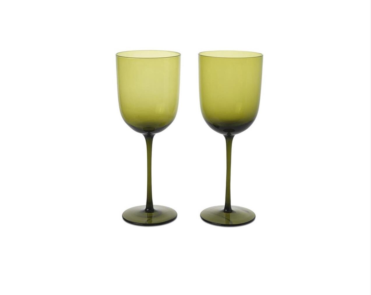 Host-Red-Wine-Glasses-Set-of-2-Moss-Green