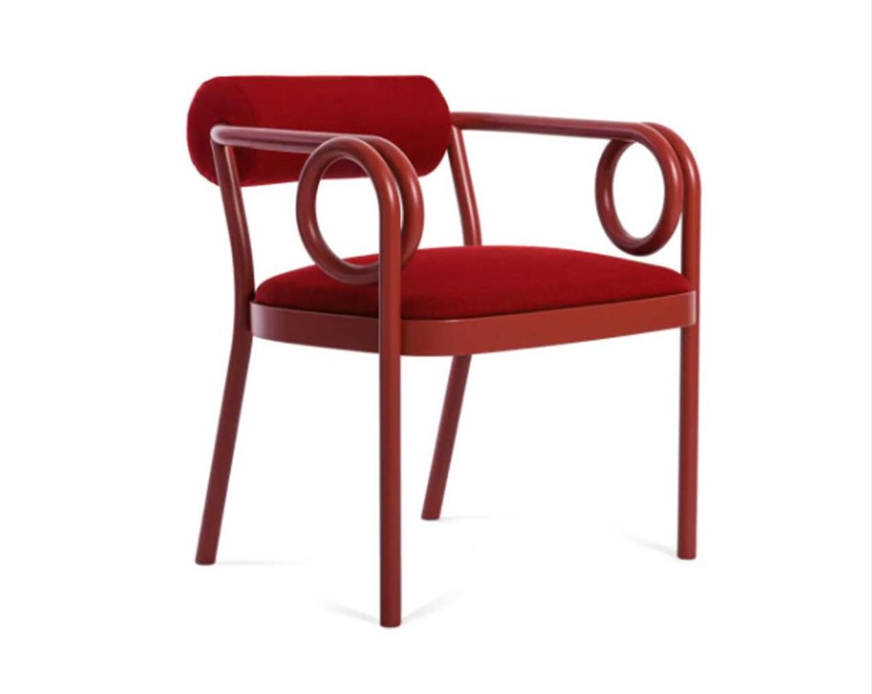 Loop-Lounge-Chair-Red