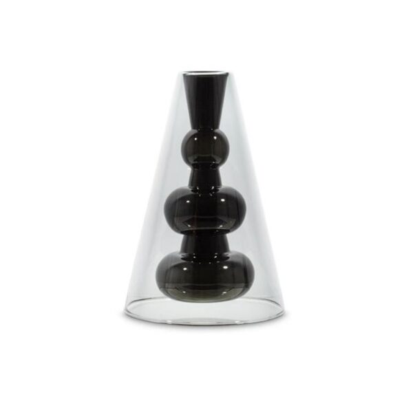 Bump-Vase-Cone-Black