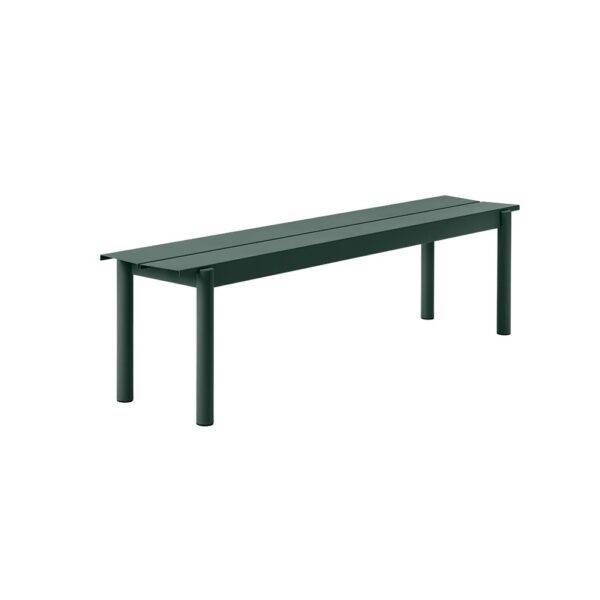 Linear-Steel-Bench-Dark-Green-170