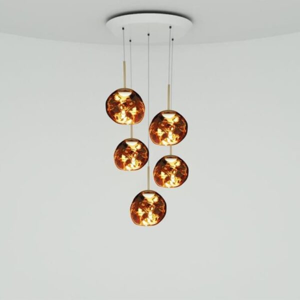 Melt-Pendant-System-Mini-Round-Copper-LED