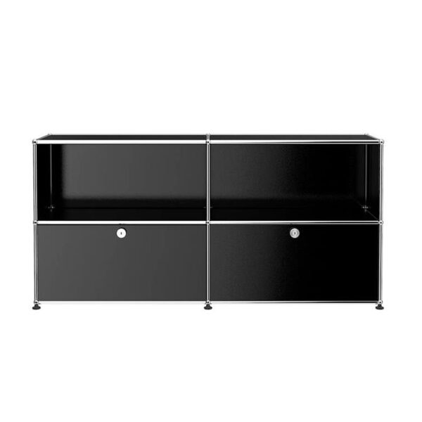 Haller-File-Credenza-C2AF--Graphite-Black