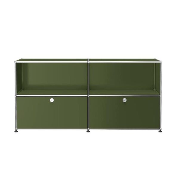 Haller-File-Credenza-C2AF--Olive-Green