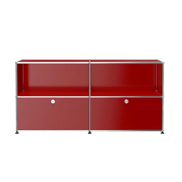 Haller-File-Credenza-C2AF--USM-Ruby-Red