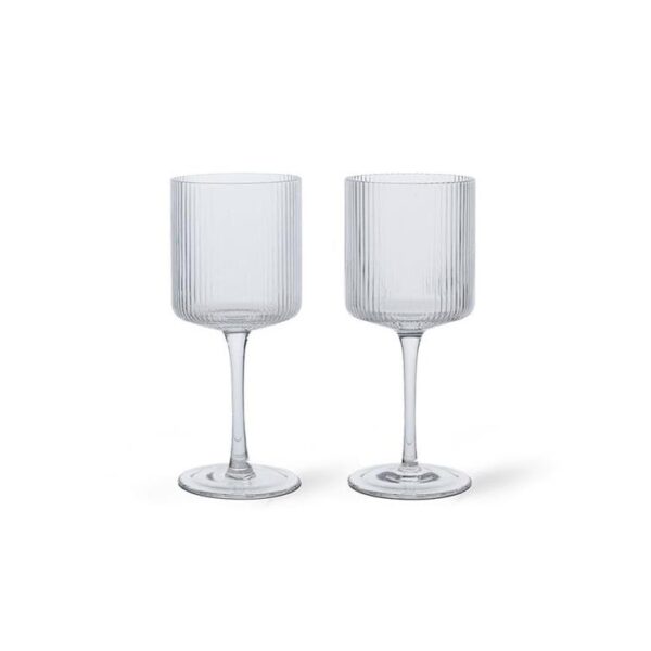 Ripple-White-Wine-Glasses--Clear--Set-of-2